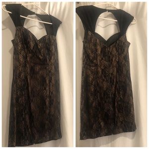 Black Guess mini lace dress